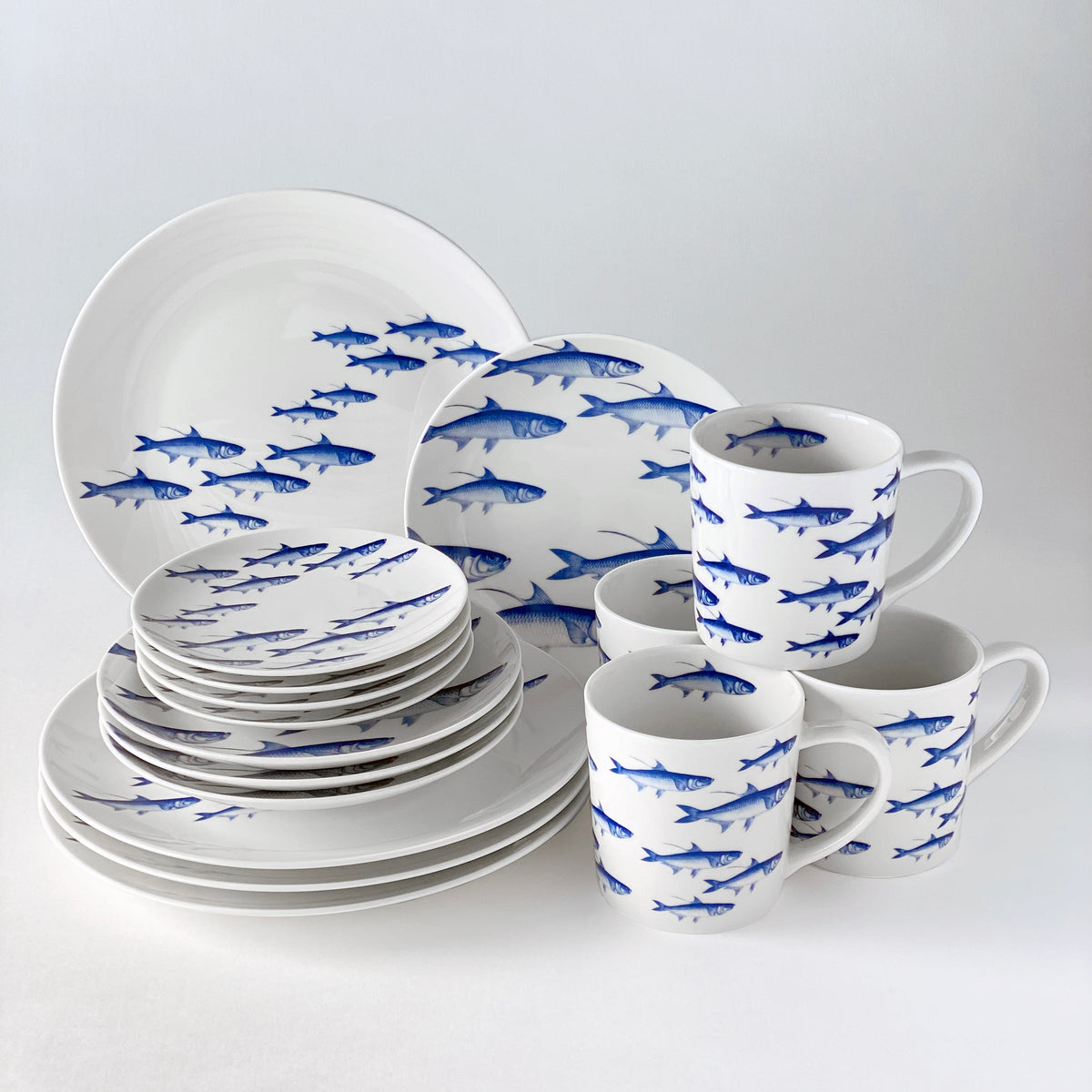 School of Fish Dinnerware Collection from Caskata