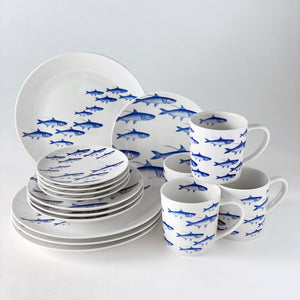 School of Fish Dinnerware Collection from Caskata