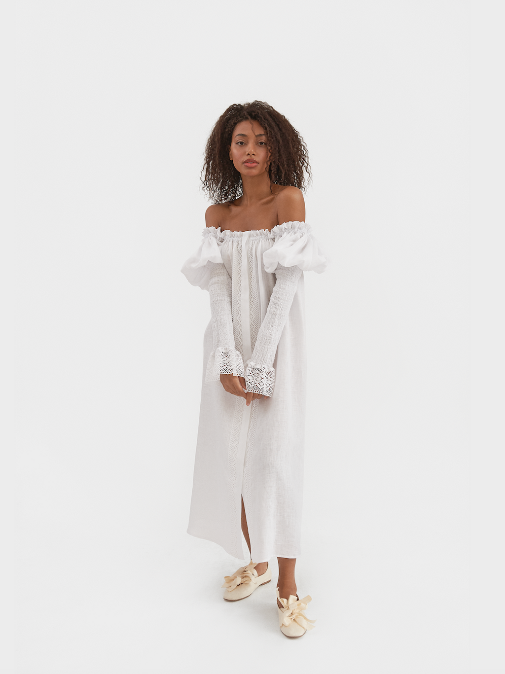 Opera Linen Dress in White | Over The Moon Opera Linen Dress in White | Over The Moon