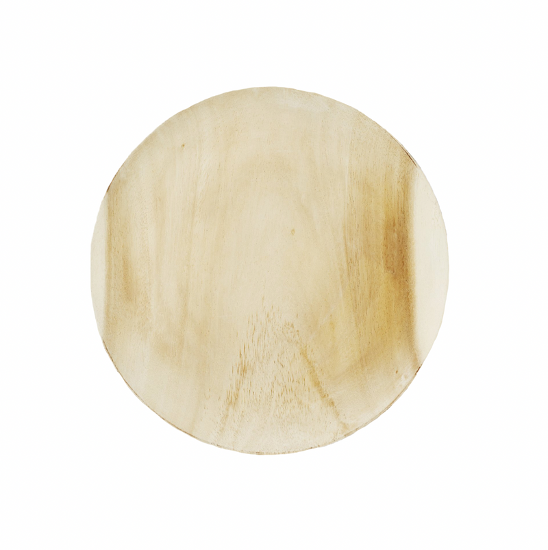 White Acacia Wood Charger