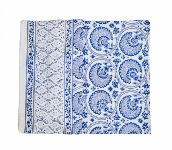 Darcey Blue Tablecloth | Over The Moon