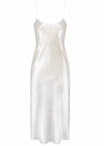 The Carolyn Slip Dress in Ivory | Over The Moon