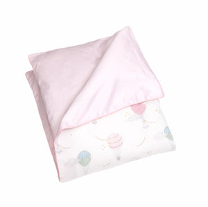 Touch The Sky Baby Duvet in Pink