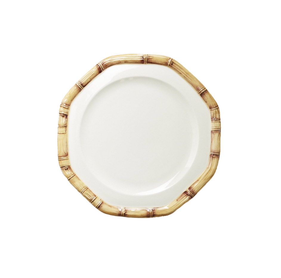 Bamboo Salad and Dessert Plate