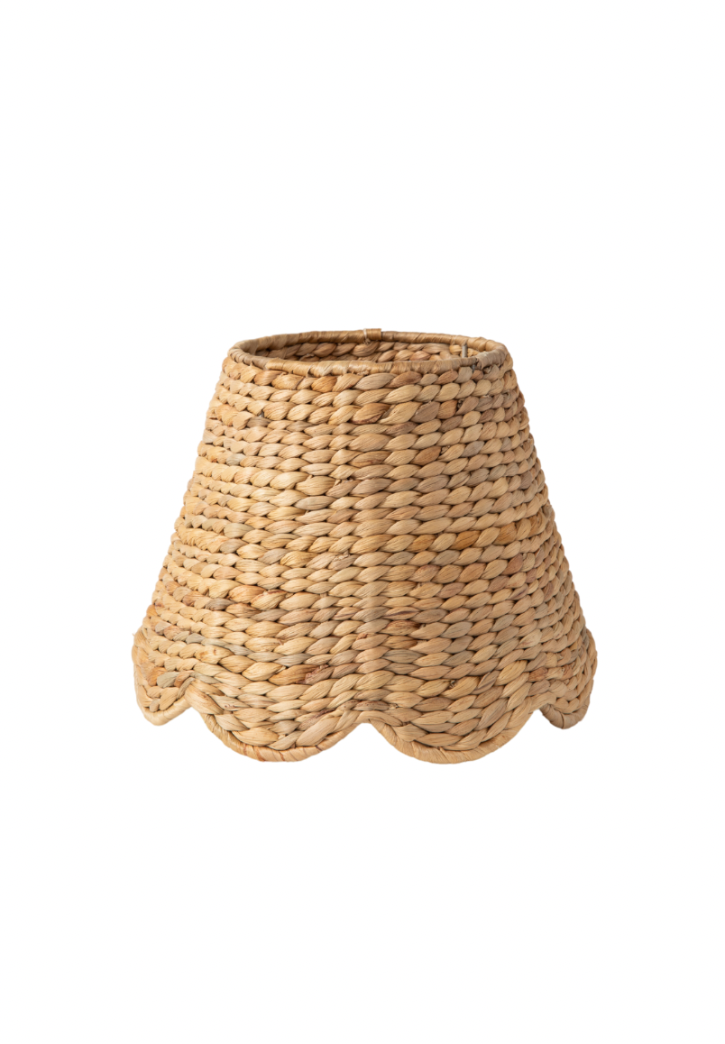 Maison Maison Design x Zafferano Scalloped Water Hyacinth Lampshade - Thumbnail 5