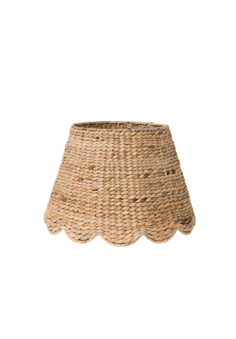 Maison Maison Design x Zafferano Scalloped Water Hyacinth Lampshade - Thumbnail 4