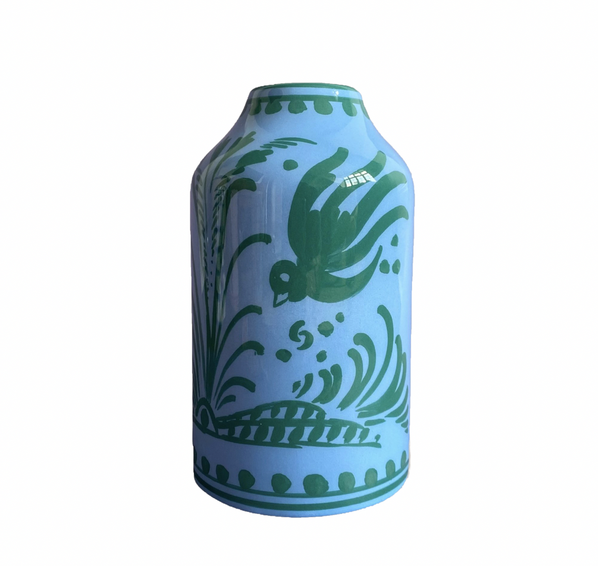 Genie in a Bottle Deco Vase & Bottle in Blue & Teal