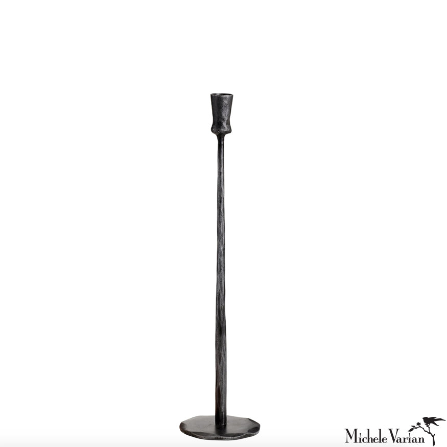 Blackened Taper Candle Holder 18 inch