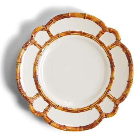 Bamboo Melamine Dinner Plate