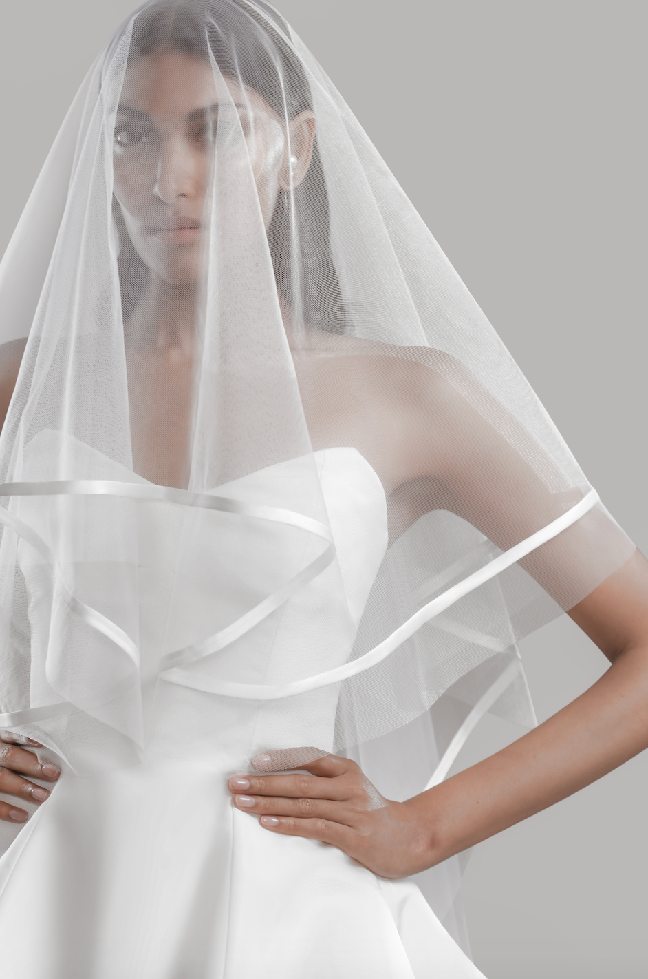 Silk Trimmed Veil