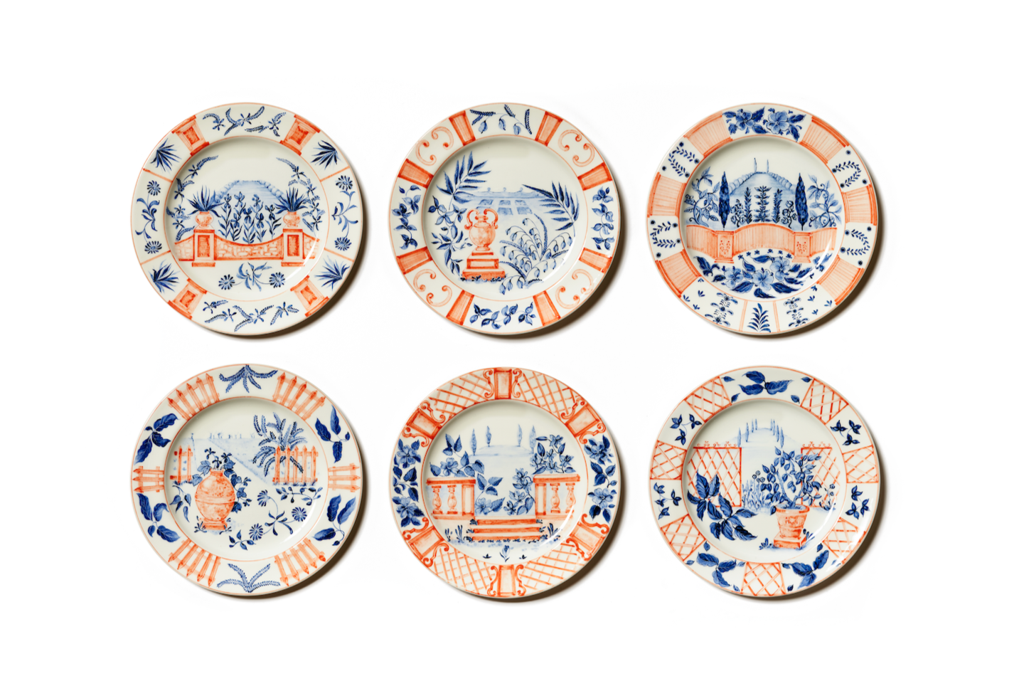 Italian Views Plates Collection, Set of 6