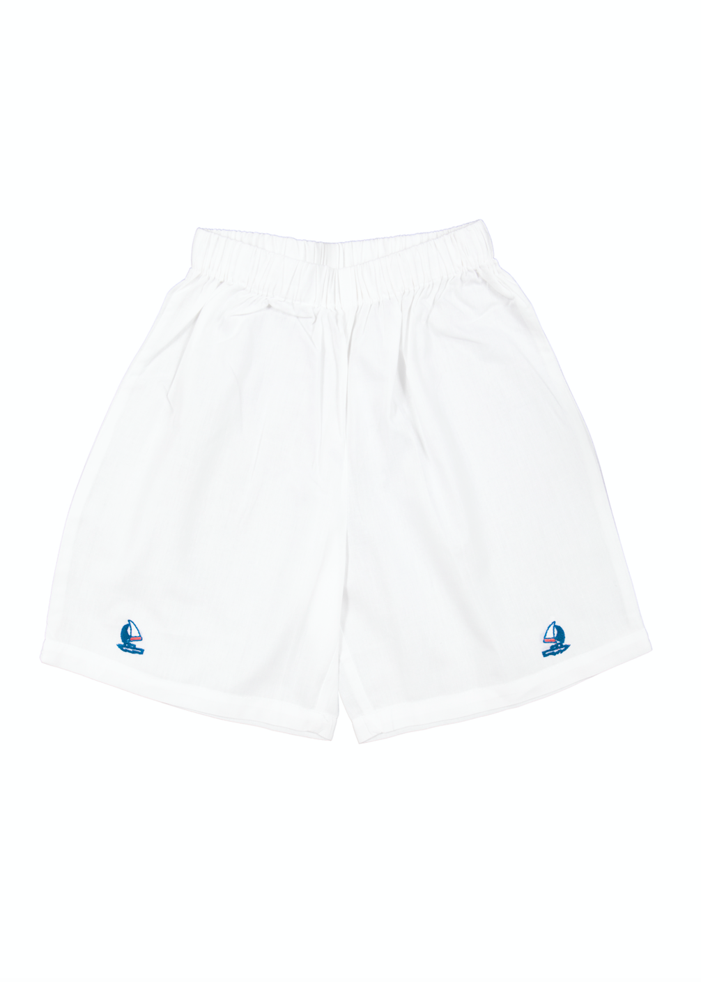 Boys Ship Shape Short Set with Sailboat
