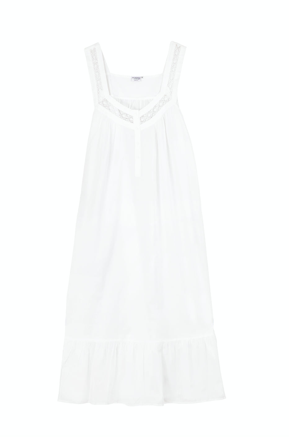 Courtney White Cotton Nightgown