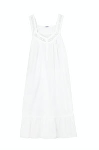 Courtney White Cotton Nightgown | Over The Moon