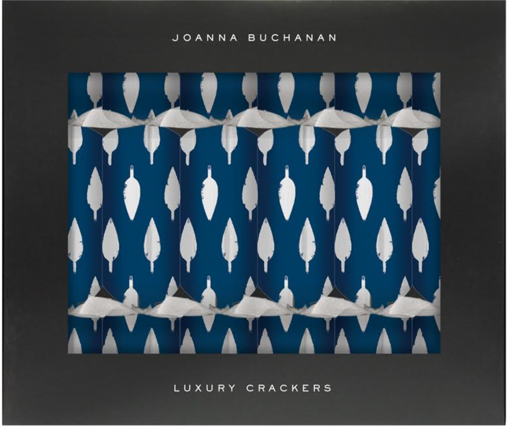 Luxury Celebration Crackers in Navy with Silver