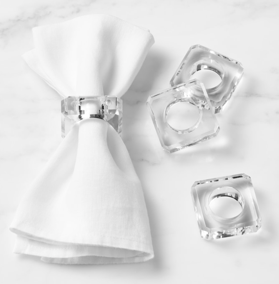 Crystal Napkin Ring Clear