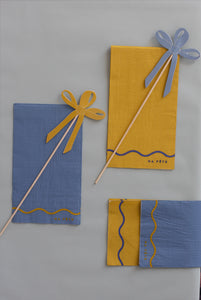 Signature Napkins in Yellow & Blue