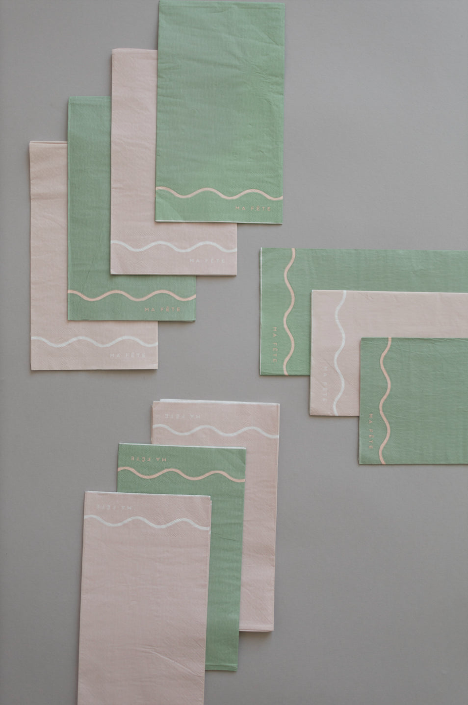 Signature Napkins in Pink & Mint