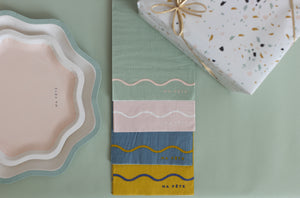 Signature Napkins in Pink & Mint