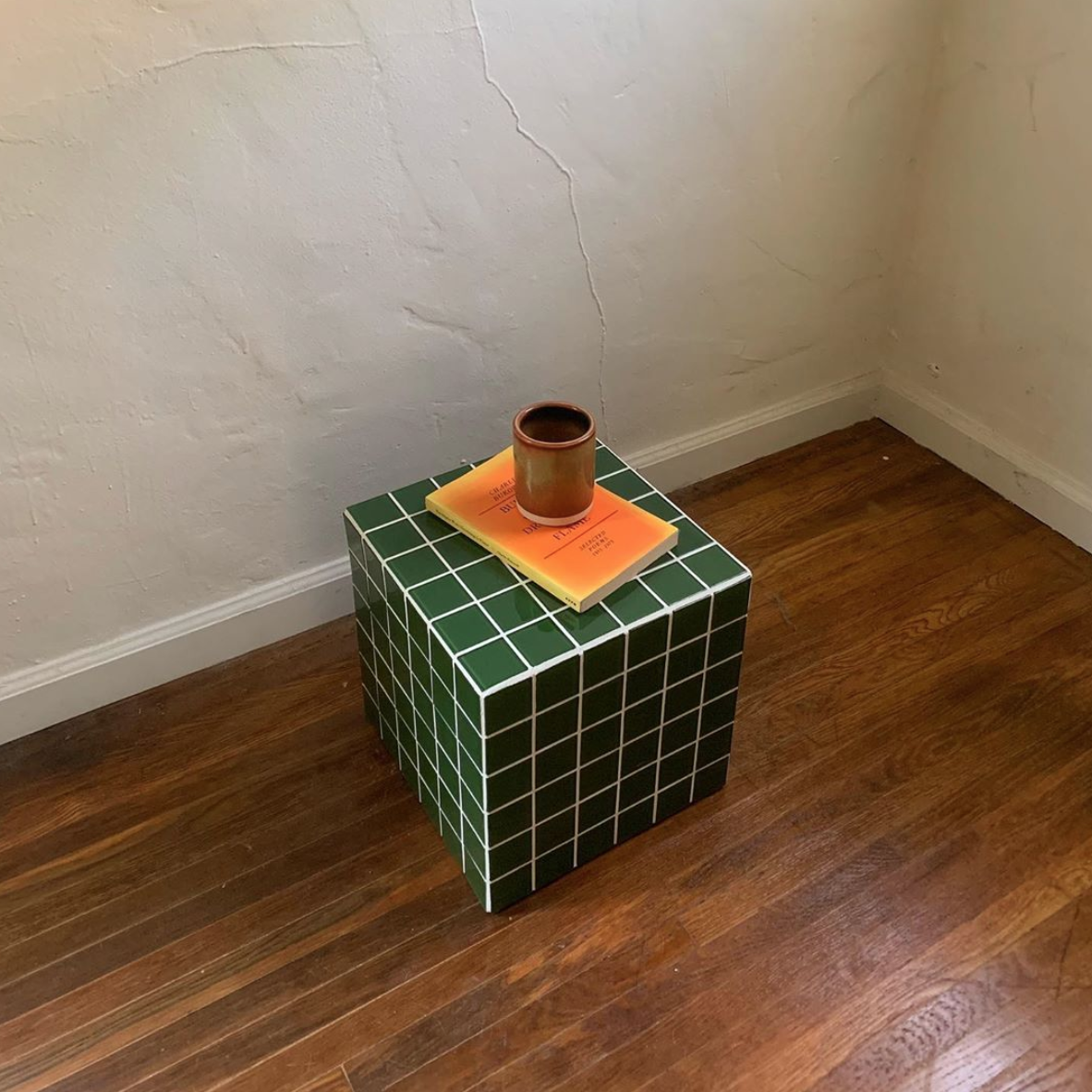 SIDE TABLE CUBE (FOREST GREEN)