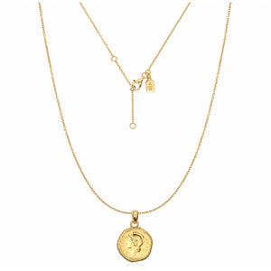 The Athena Coin Necklace Classic Chain