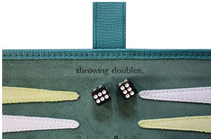 Travel Backgammon Board Green