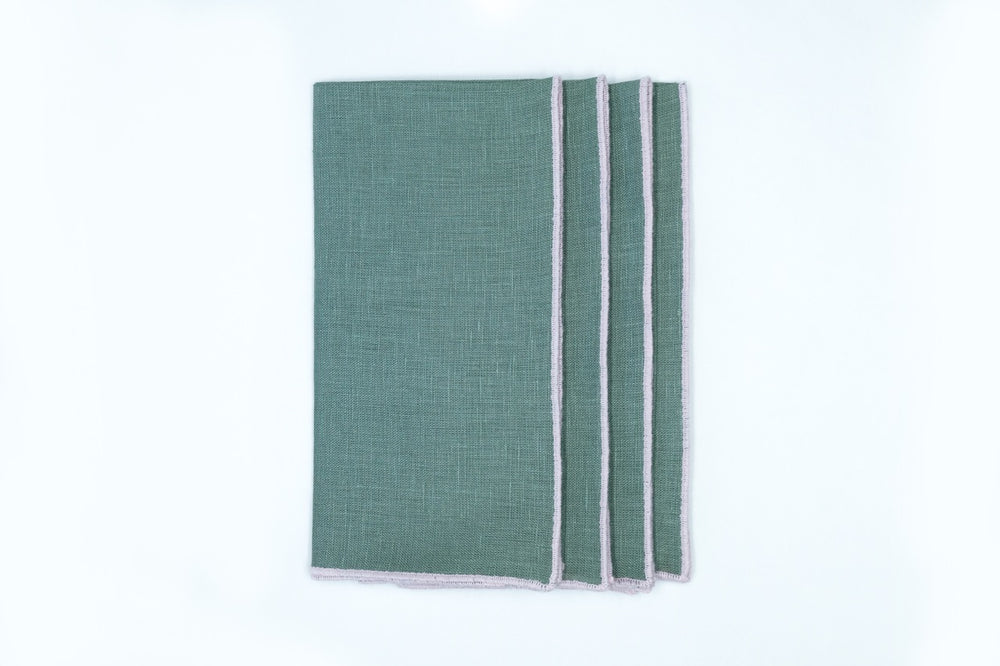 Sea Sonen Napkin Pink Small Trim, Set of 4