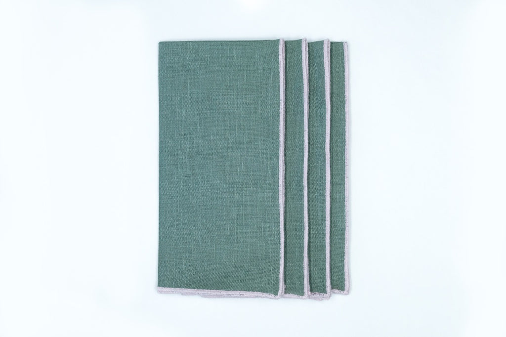 Sea Sonen Napkin Pink Small Trim, Set of 4