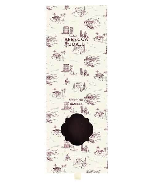 Danish Taper Candles in Sage Green, Set of 6