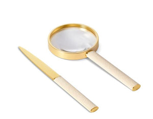 Aerin Shagreen Magnifying Glass and Letter Opener on Over The Moon