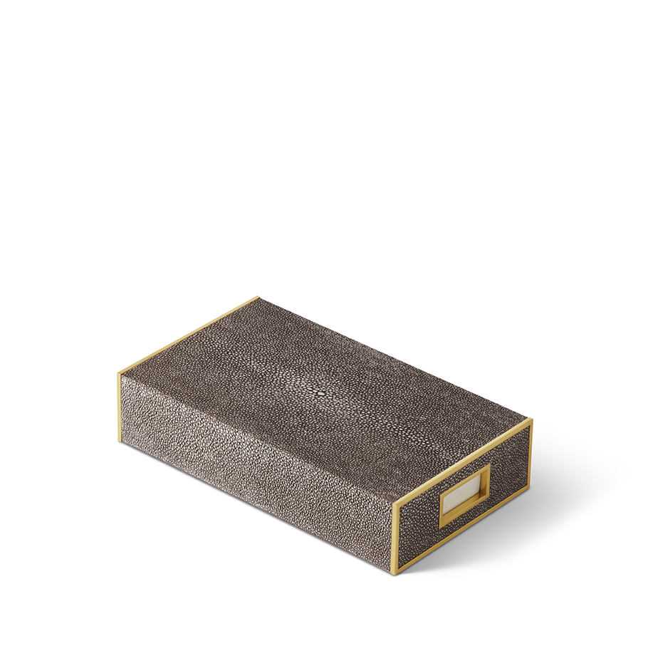 Aerin Shagreen Oversized Match Box on Over The Moon
