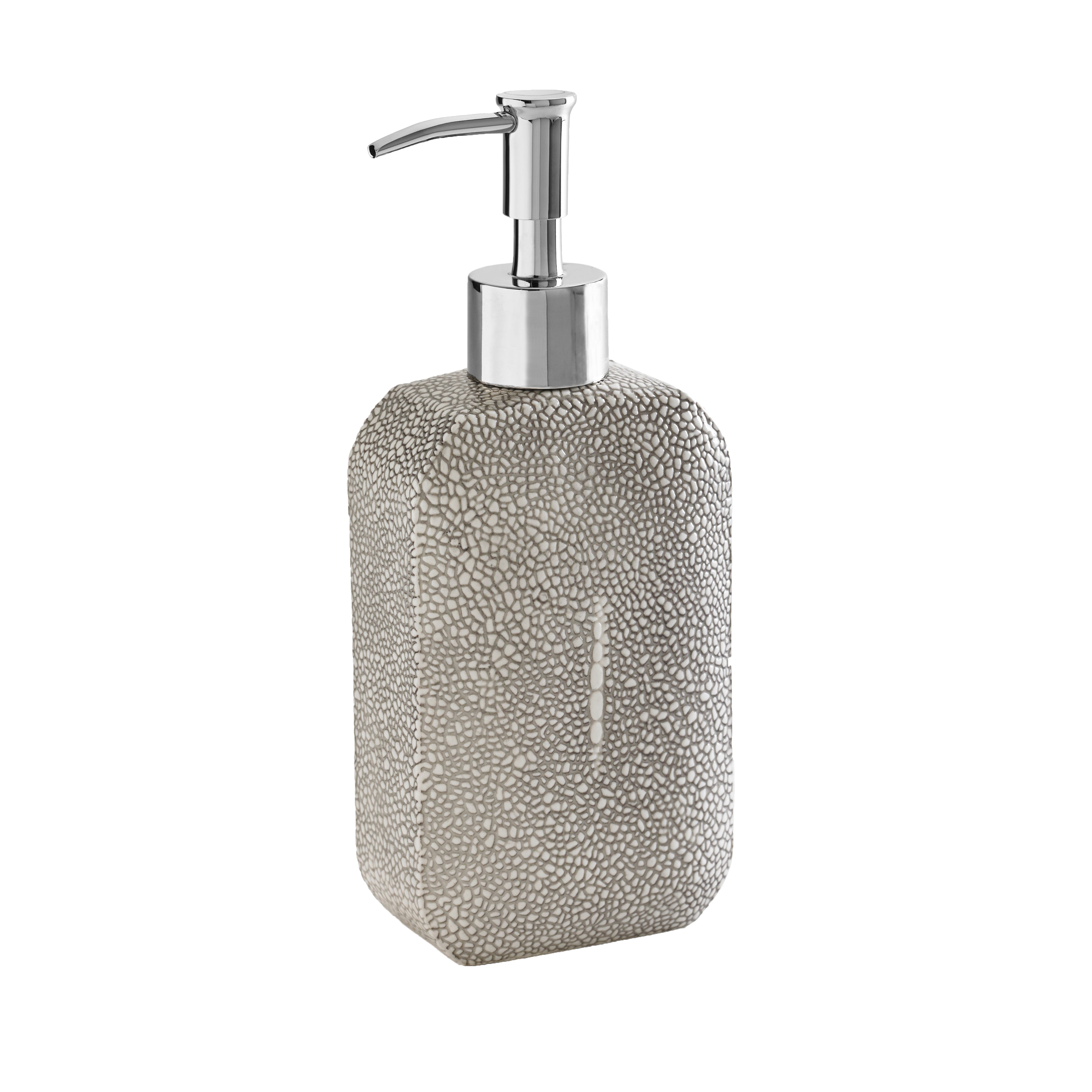 Shagreen Lotion Dispenser in Gray