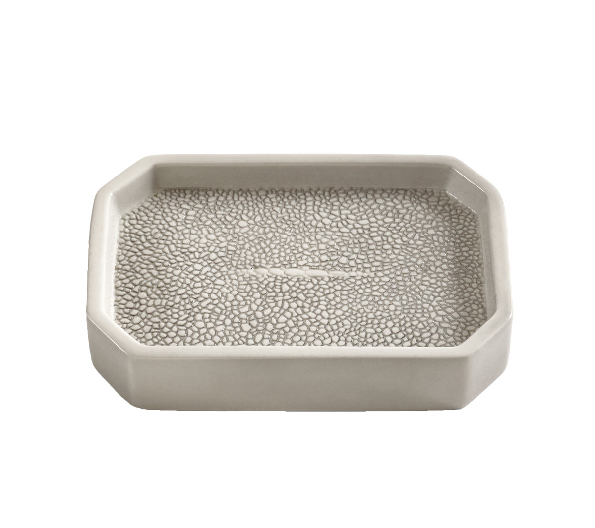 Shagreen Soap Dish in Gray