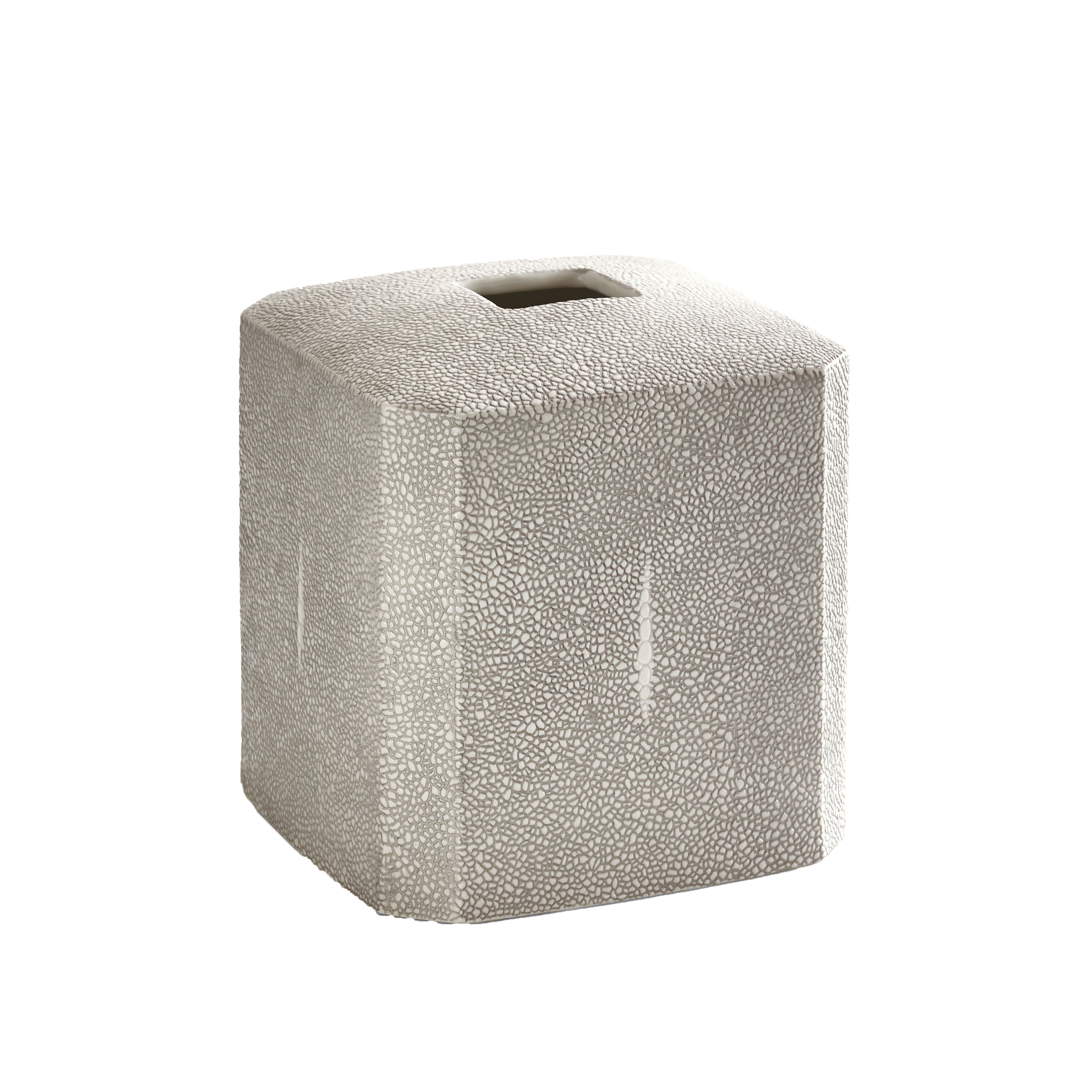 Shagreen Tissue Holder in Gray