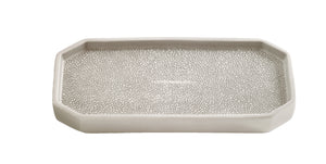 Shagreen Tray in Gray