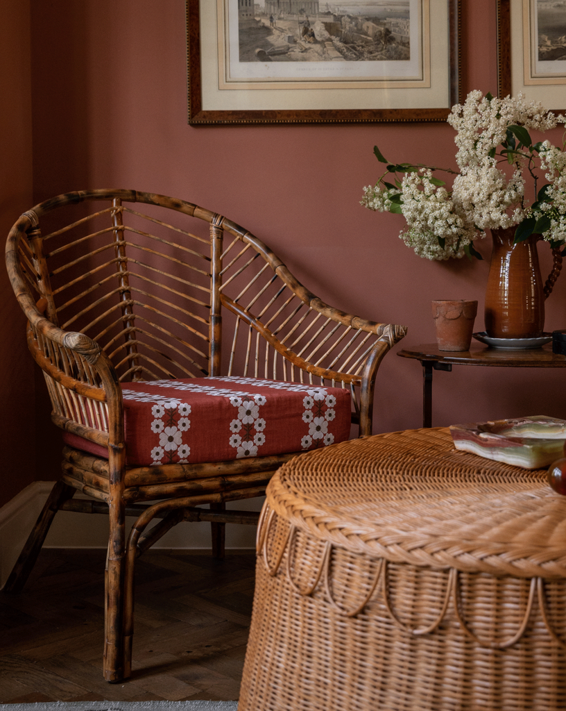 Bamboo discount flower chair