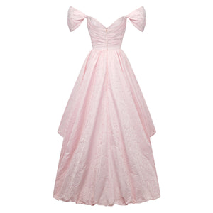 Bettina Gown in Orchid Jacquard Taffeta