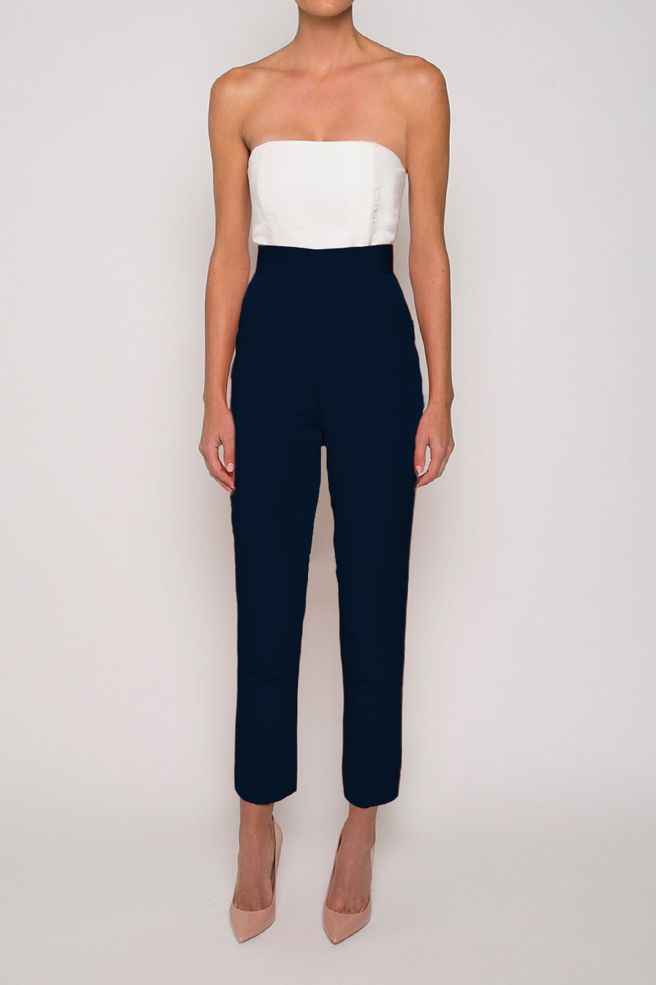 silk cigarette pants Silk Faille Cigarette Pants 6 / Navy silk cigarette pants Silk Faille Cigarette Pants 6 / Navy