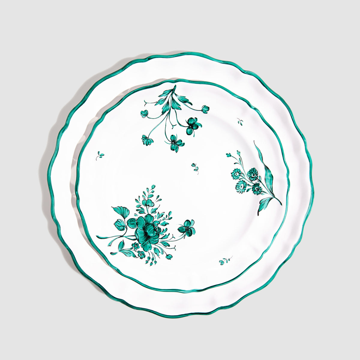 Camaieu Salad Plate in Vert