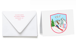 Personalized Crest Stationery Set