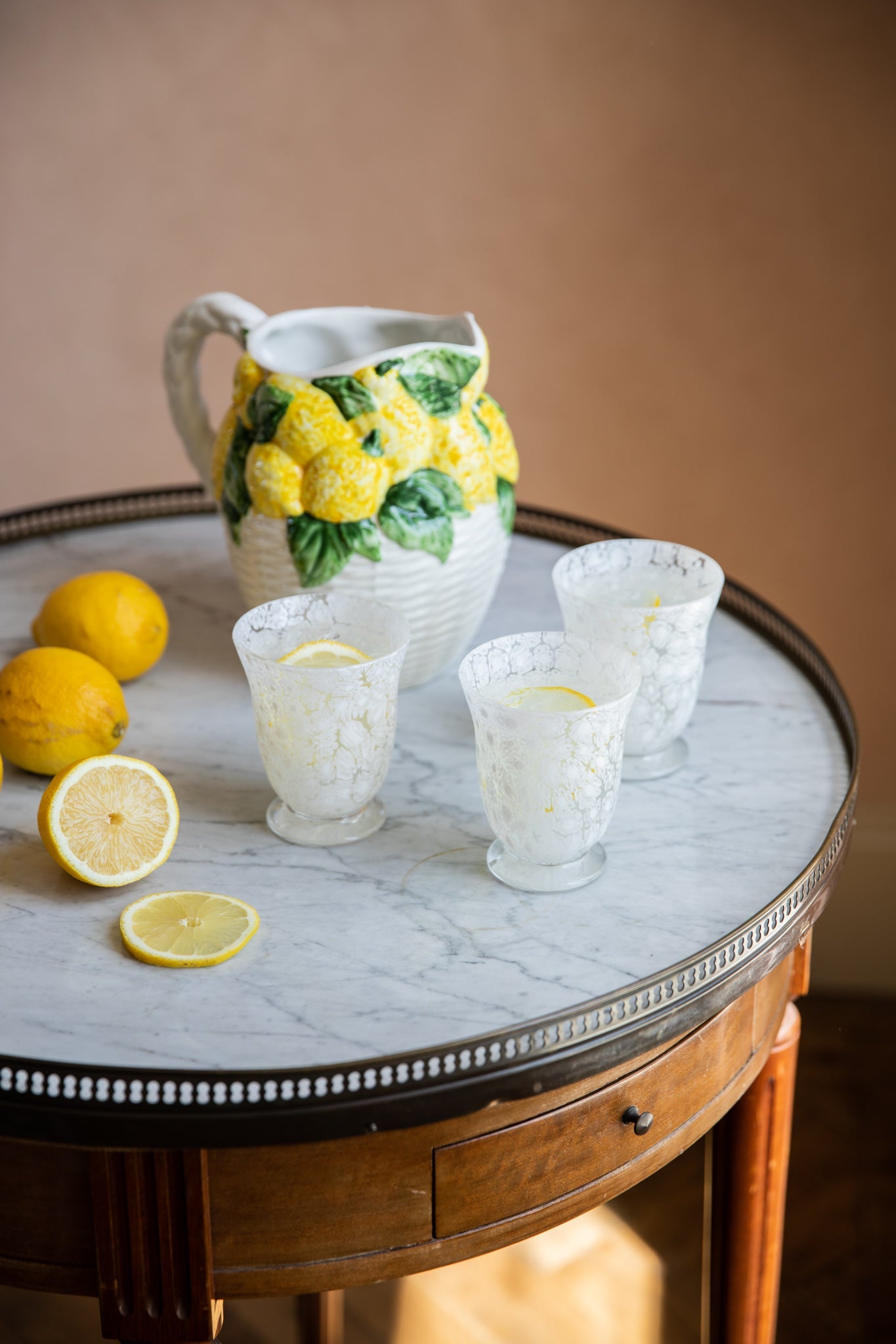 Tulip Tumbler Millefiori, White - Skye McAlpine Tavola