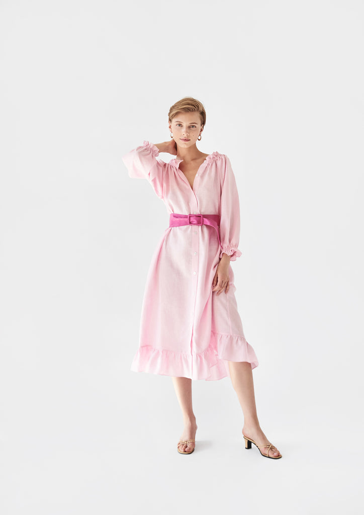 Loungewear Dress in Light Pink