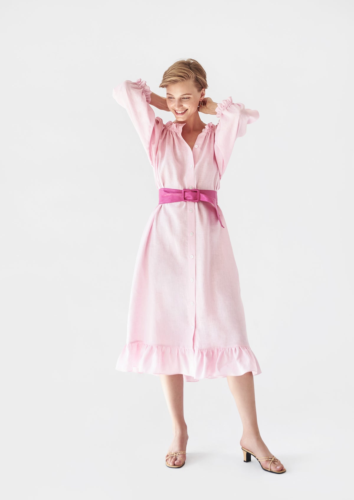 Loungewear Dress in Light Pink