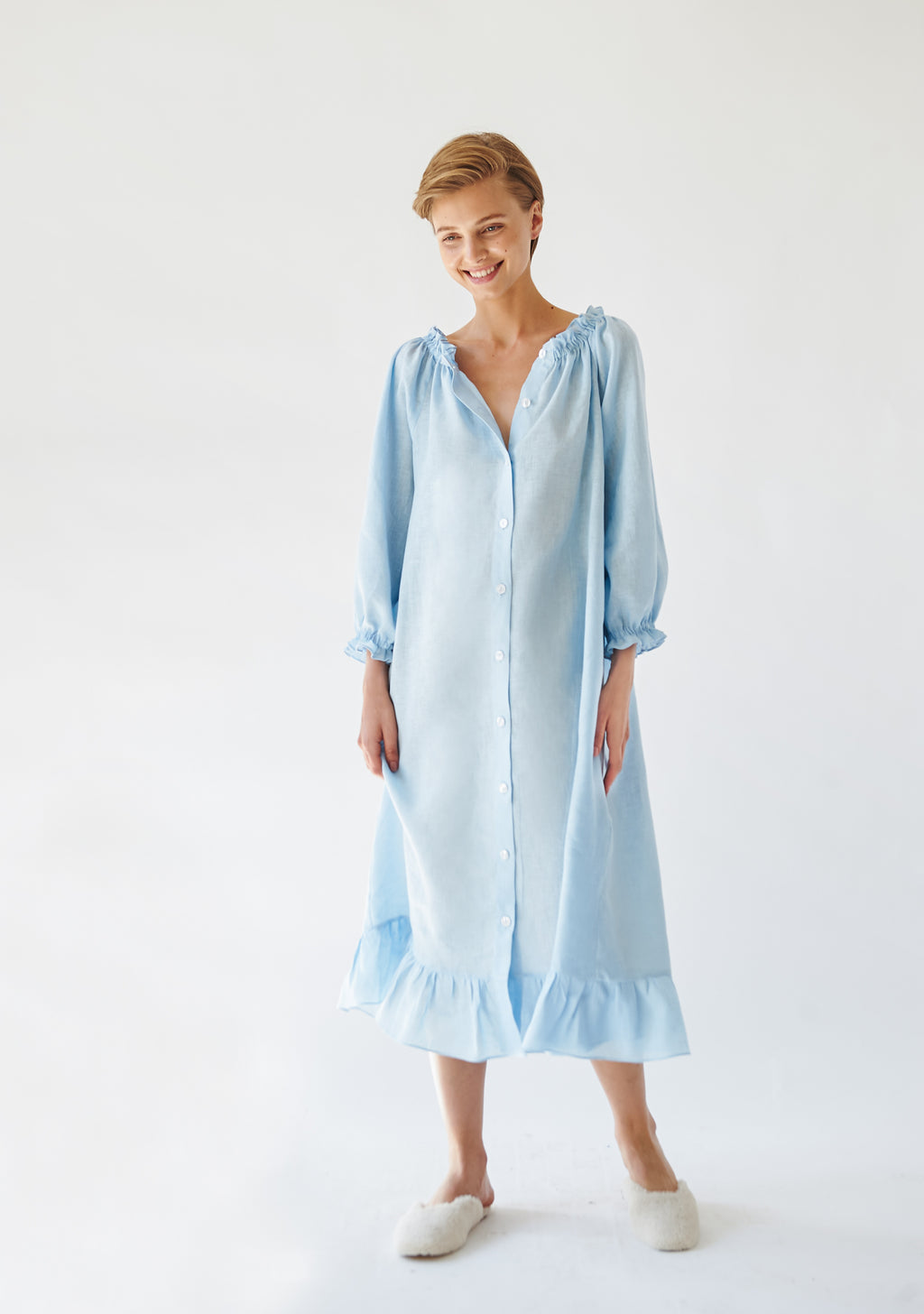 Loungewear Dress in Light Blue