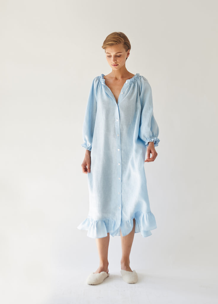 Loungewear Dress in Light Blue