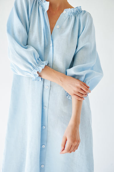 Loungewear Dress in Light Blue