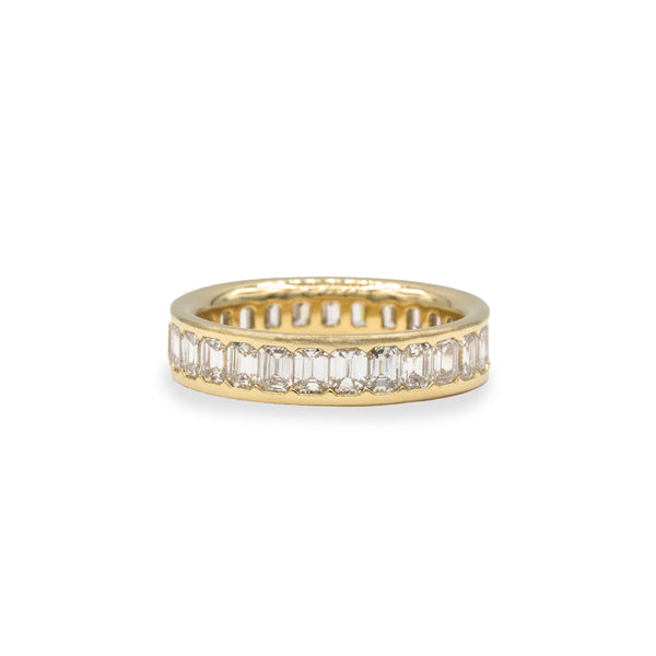 Ivy Eternity Band in Petite Emerald Cut Diamond | Over The Moon