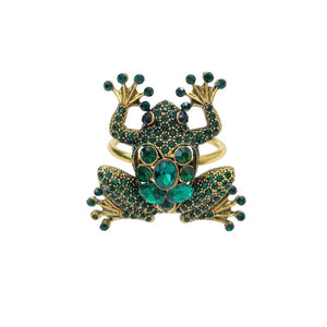 Jeweled Lucky Frog Napkin Ring