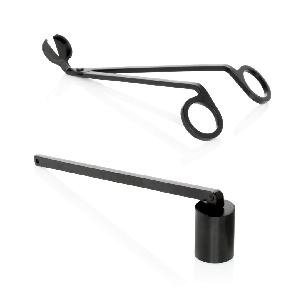 Black Matte Candle Wick Trimmer & Snuffer Set