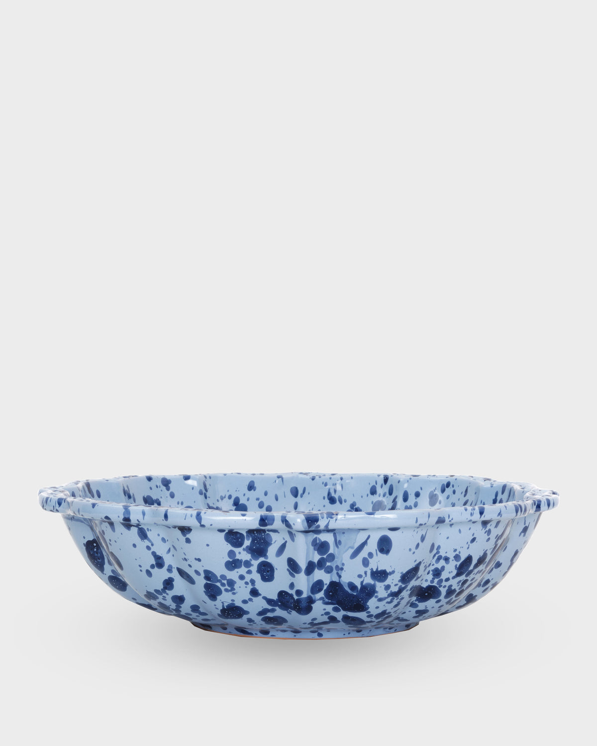 Speckled Serving Bowl in Blue